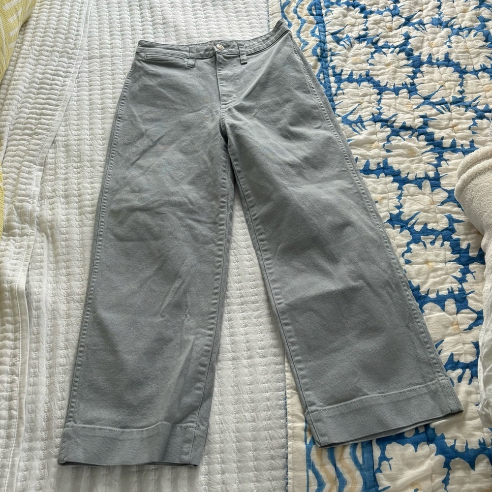 MADEWELL SLIM EMMET WIDE LEG CROP